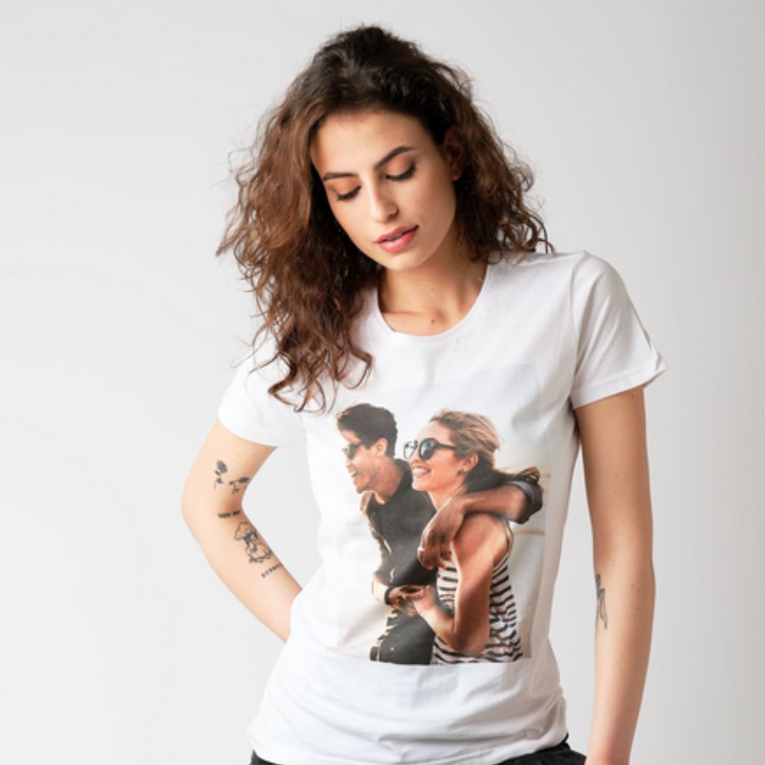 PrintedGift T-Shirt Uomo Personalizzata Con Foto | 100% Cotone Morbido | Stampa HD Made In Italy | Girocollo - 2