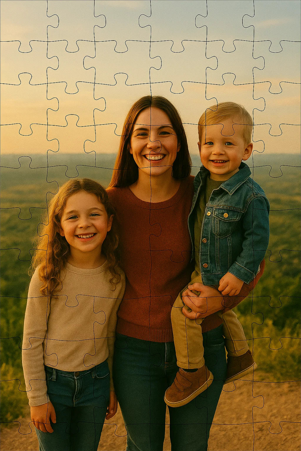 puzzle A4  festa della mamma