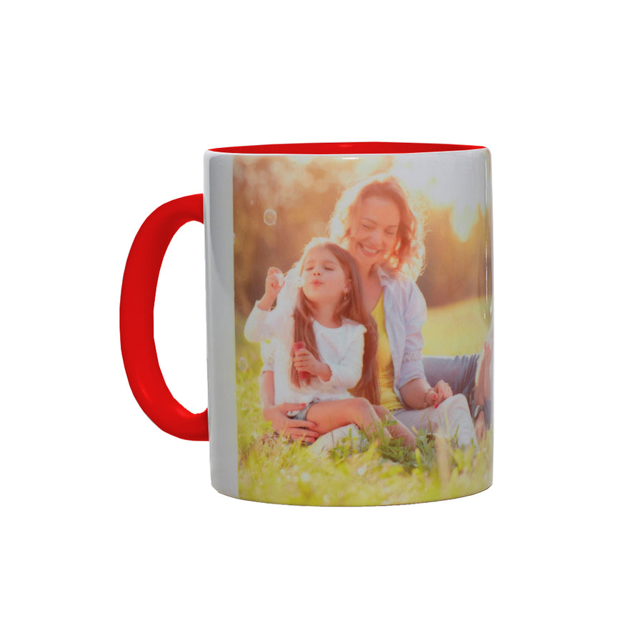Crea tazza in ceramica personalizzata rossa